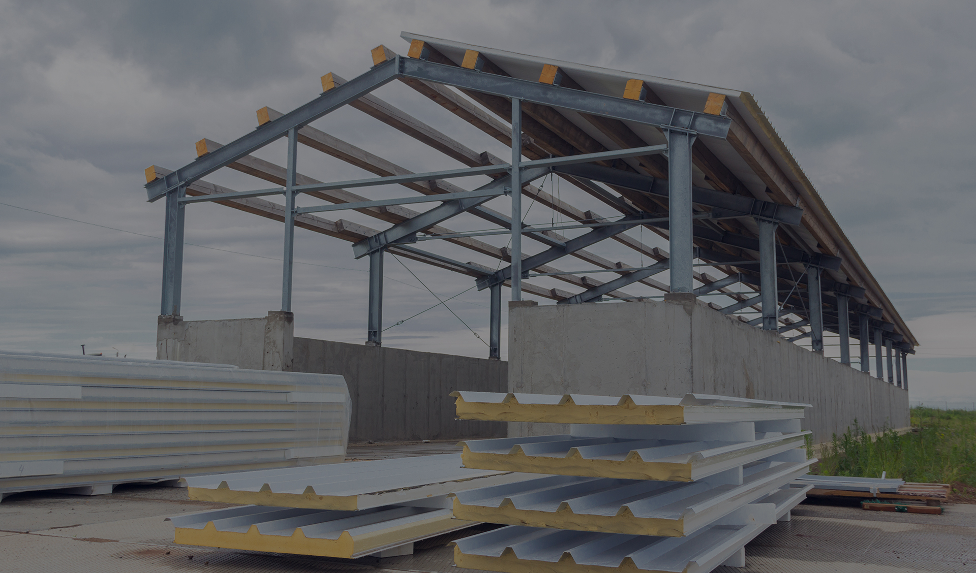 What is the function of a sandwich panel in the world of construction?